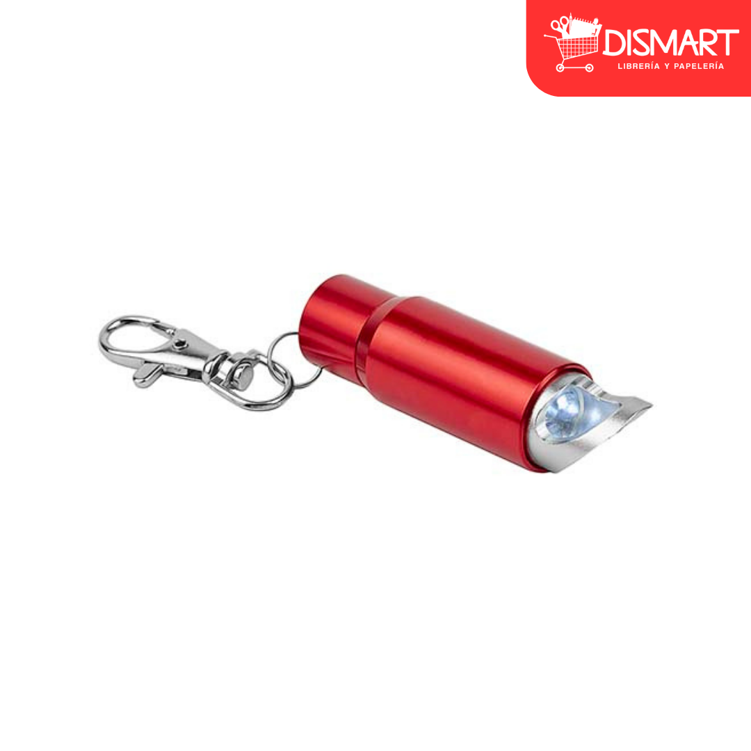 Llavero Destapador con Luz LEO rojo