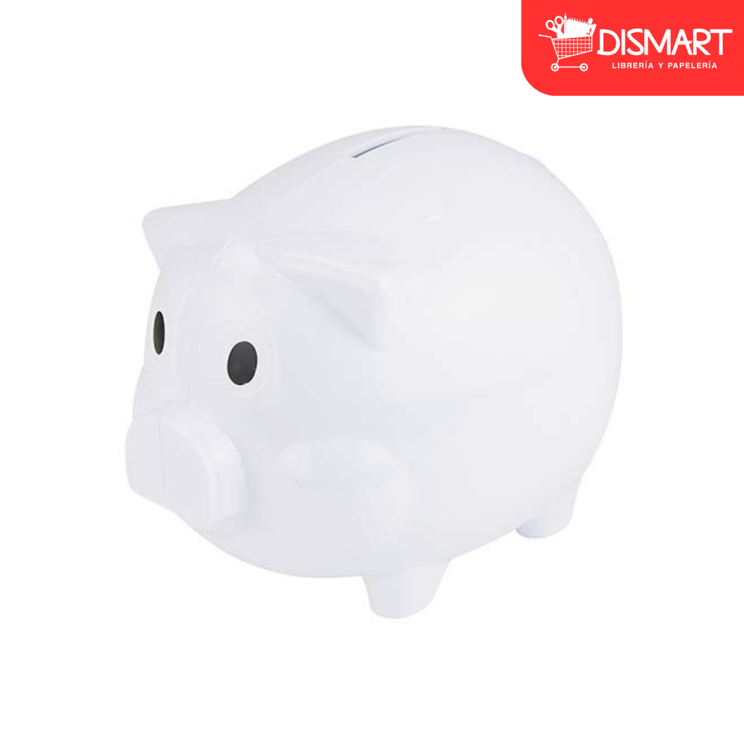 Alcancía de Puerquito Blanco