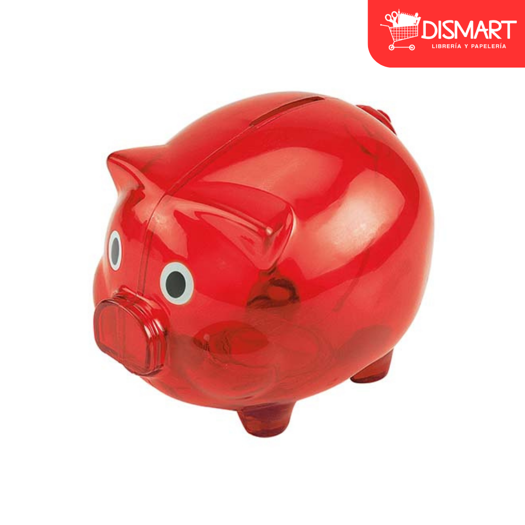 Alcancía de Puerquito Rojo
