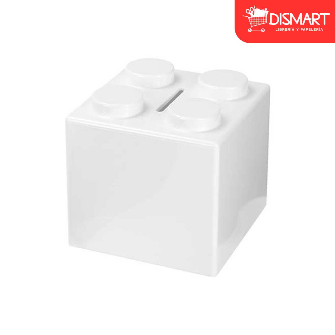 Alcancía de Cubos Blanca