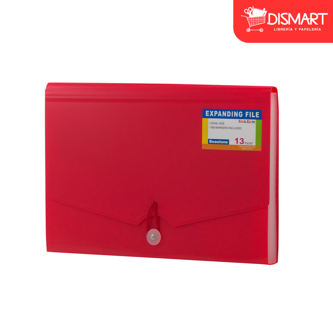 Archivador beautone oficio 12 sep 32270 core opaque rojo