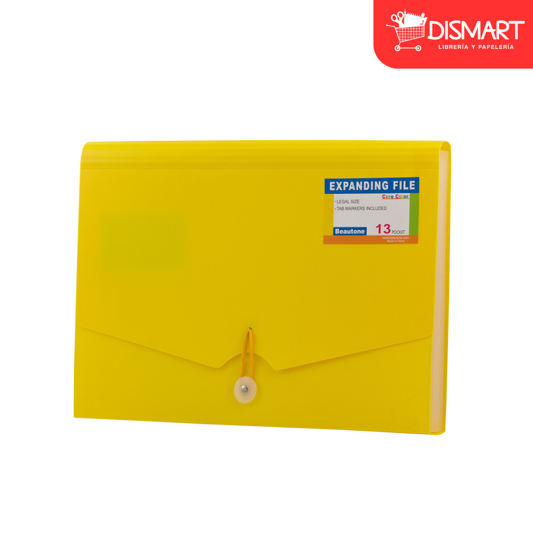 Archivador beautone oficio 12 sep 32271 core opaque amarillo