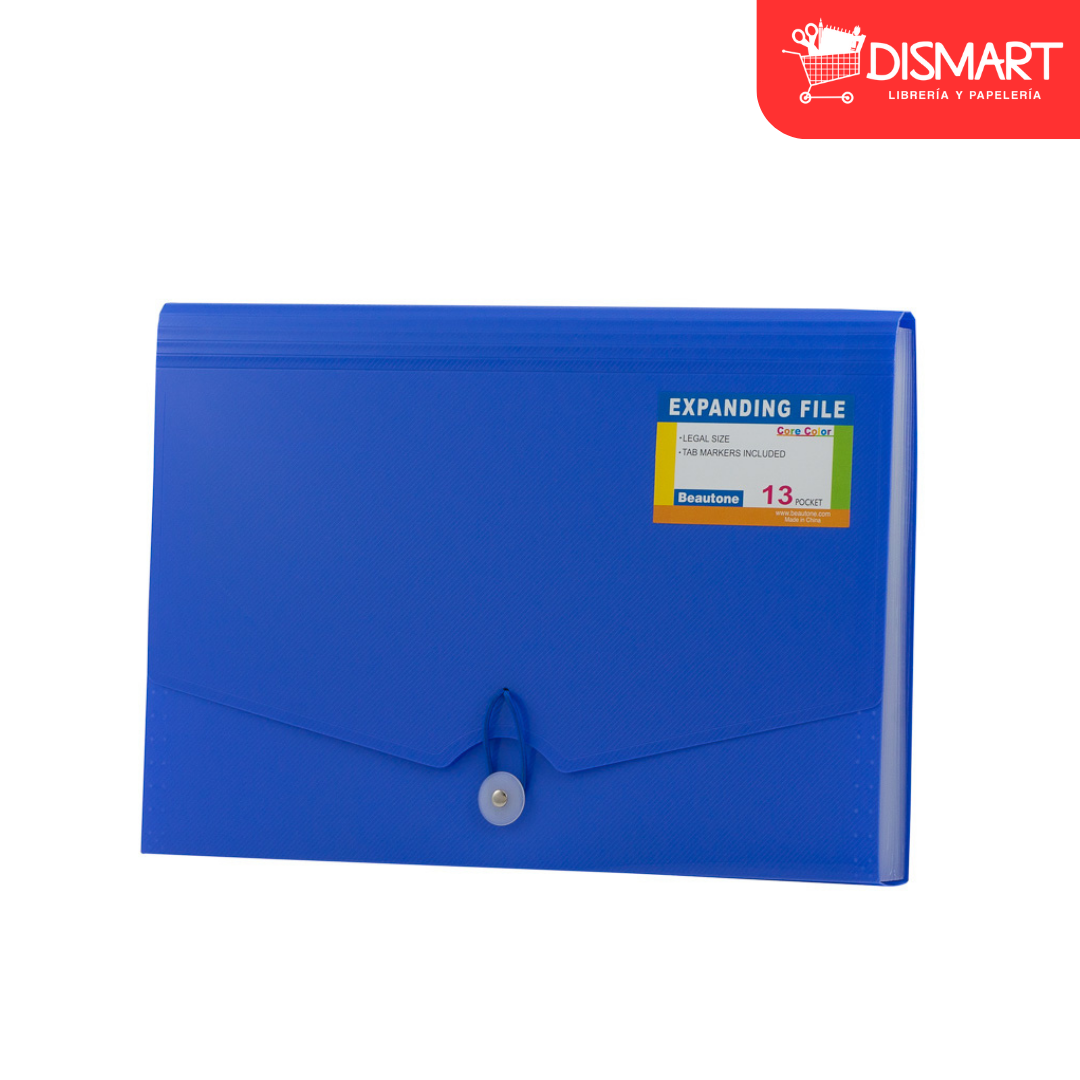 Archivador beautone oficio 12 sep 32272 core opaque azul