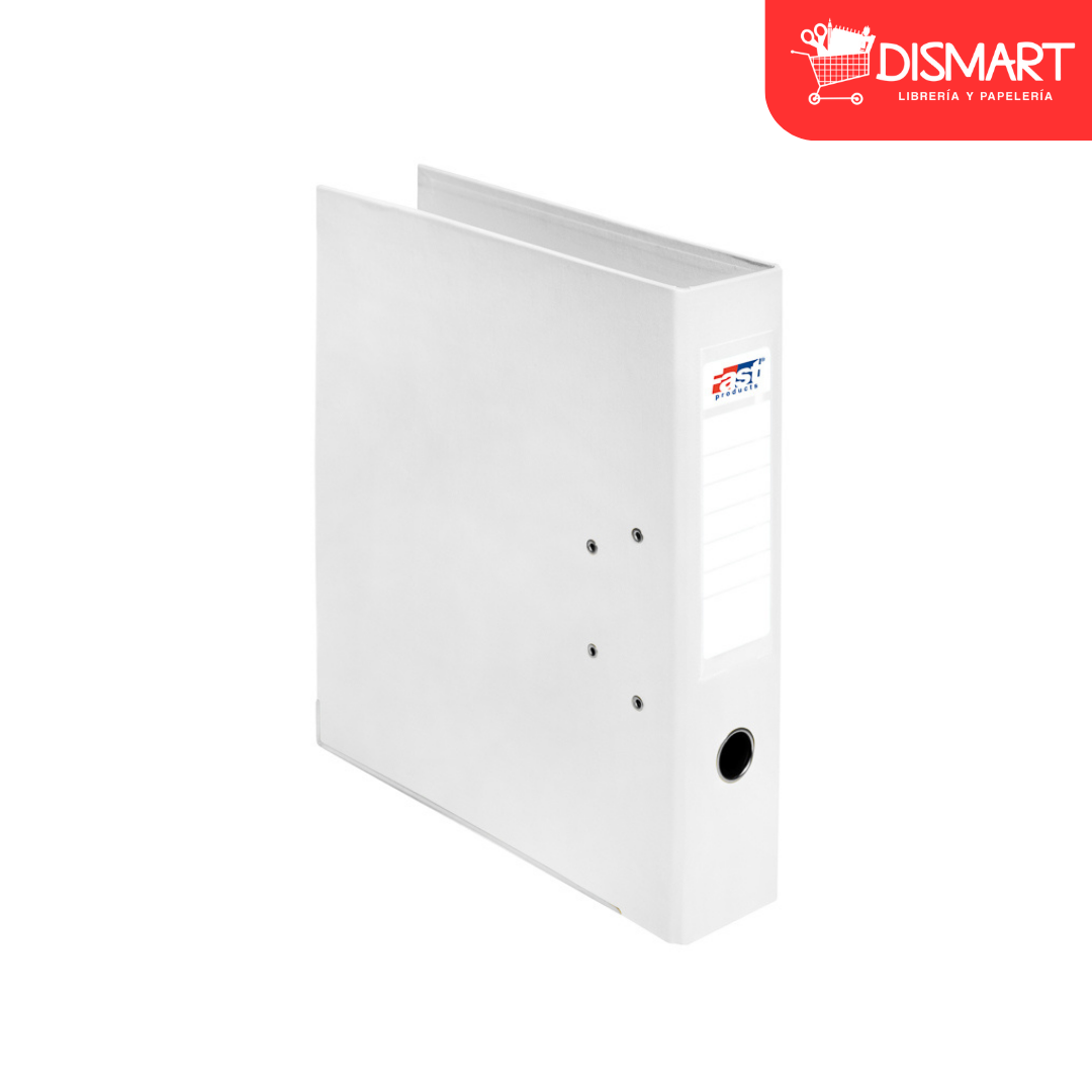 Archivador fast carta 22 vinil desarmado blanco