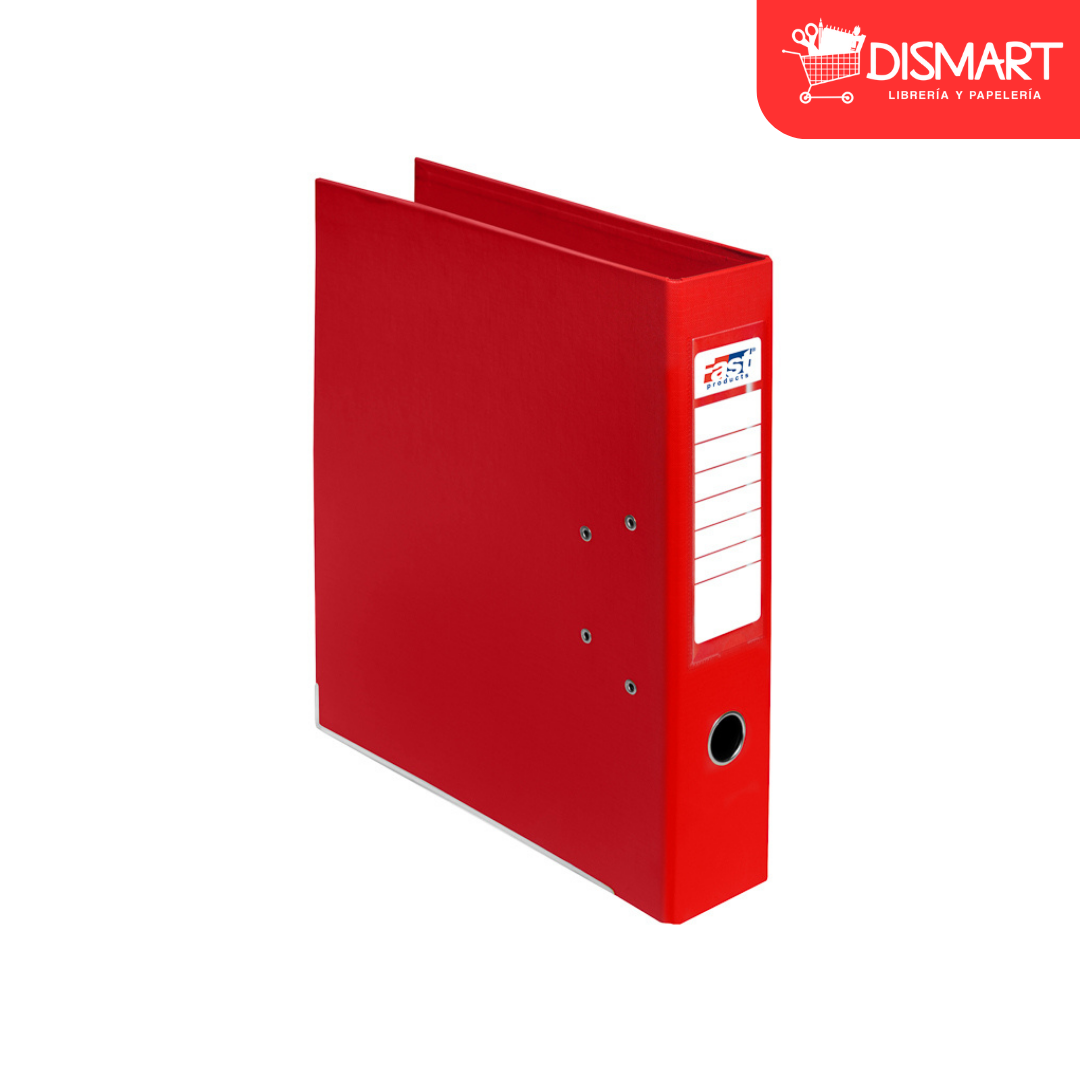 Archivador fast oficio 07 vinil desarmado rojo