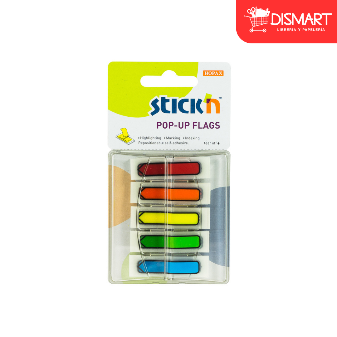Banderitas stickn 26003 con dispensador 5 colores
