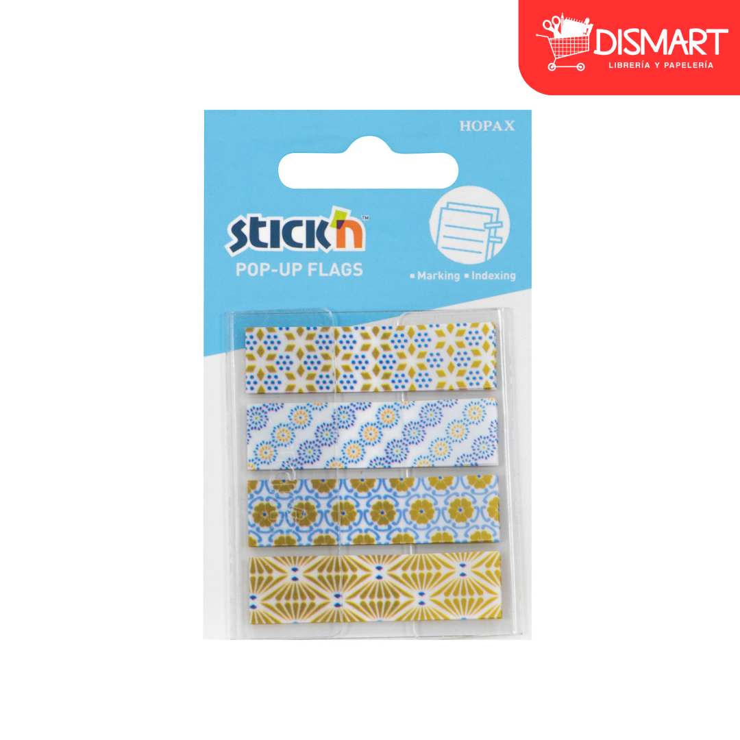 Banderitas stickn 26082 rectangulares diseños celeste