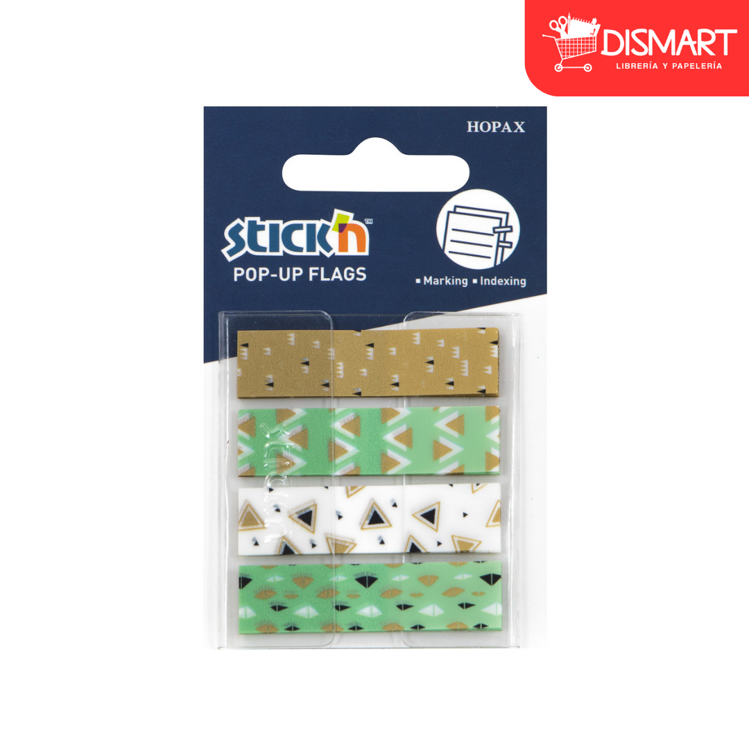 Banderitas stickn 26085 rectangulares diseños dorado