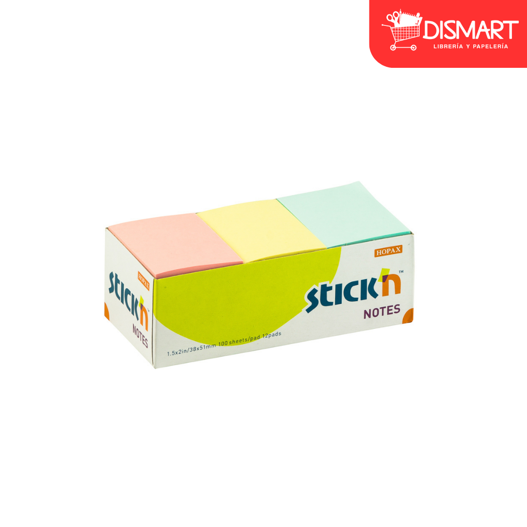 Block stickn 21004 1.5x2" px12 pastel