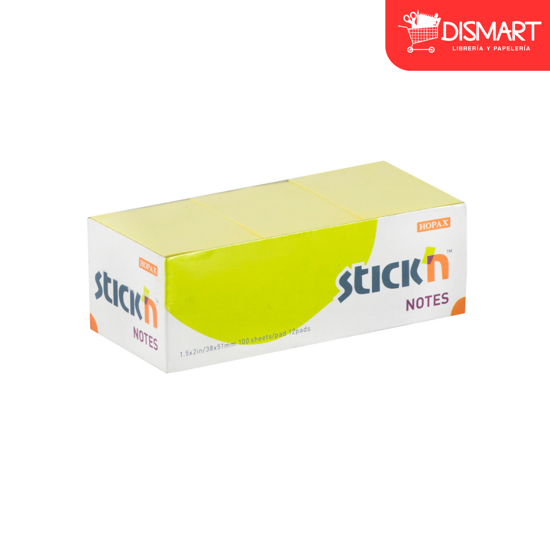 Block stickn 21005 1.5x2" amarillo