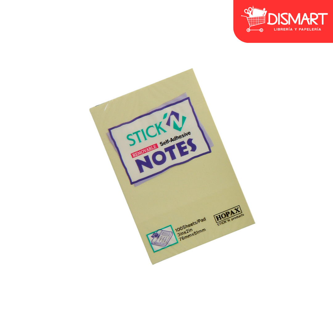 Block stickn 21006 2x3" amarillo