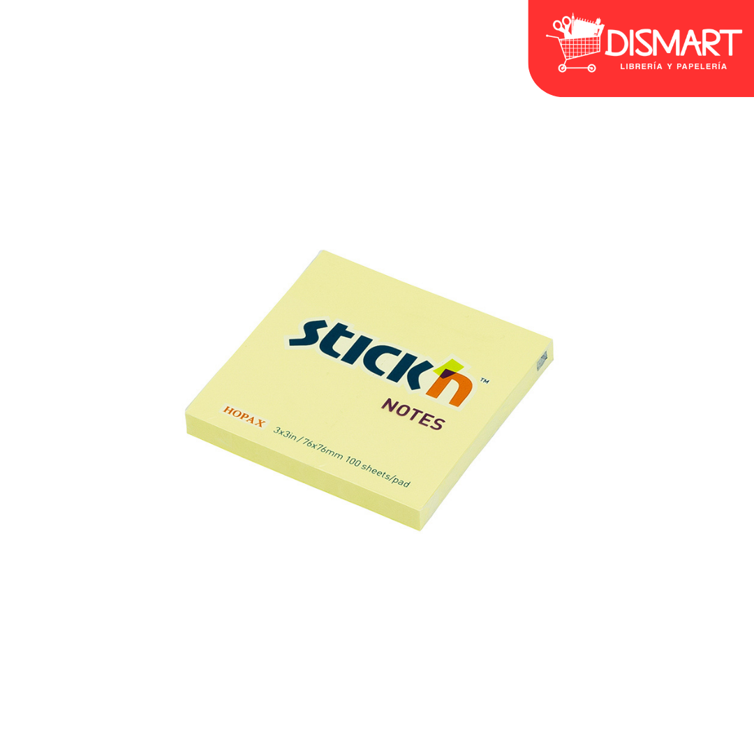 Block stickn 21007 3x3" amarillo