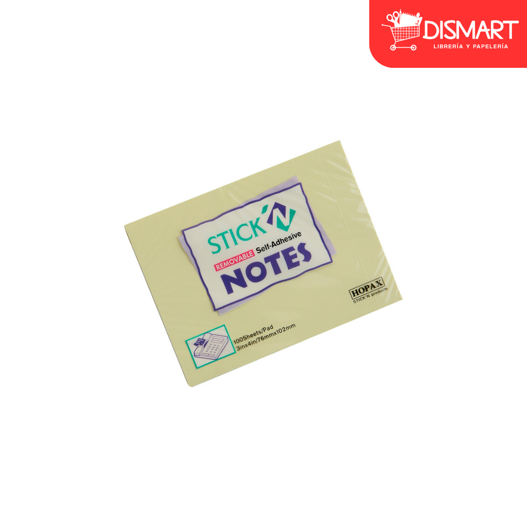 Block stickn 21008 3x4" amarillo