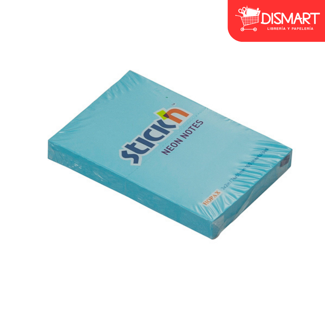 Block stickn 21207 2x3" neon celeste