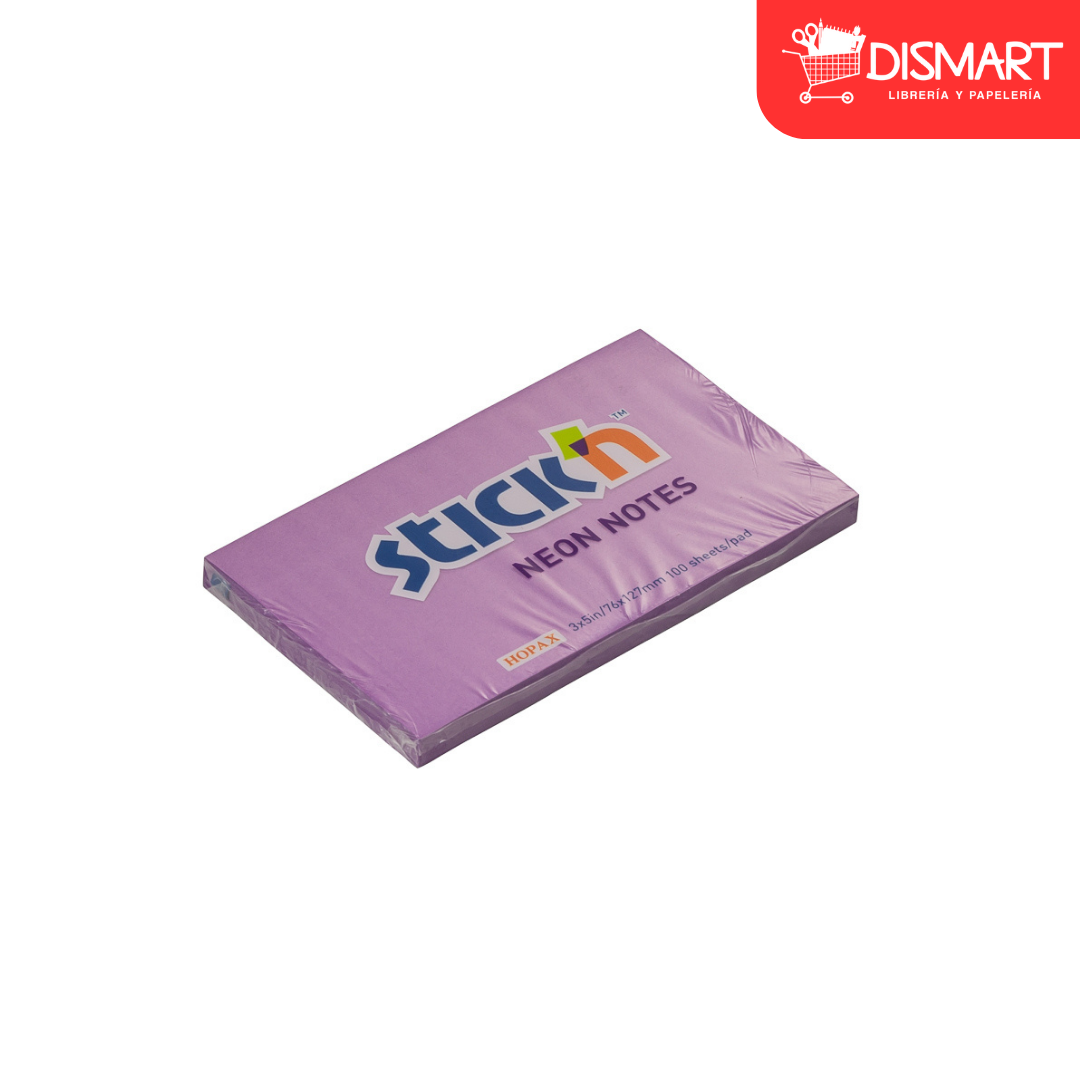 Block stickn 21214 3x5" neon violeta