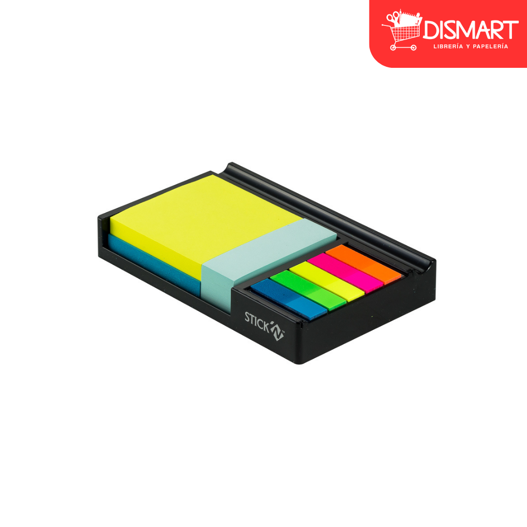 Block stickn 21425a 3x3" con base y banderitas