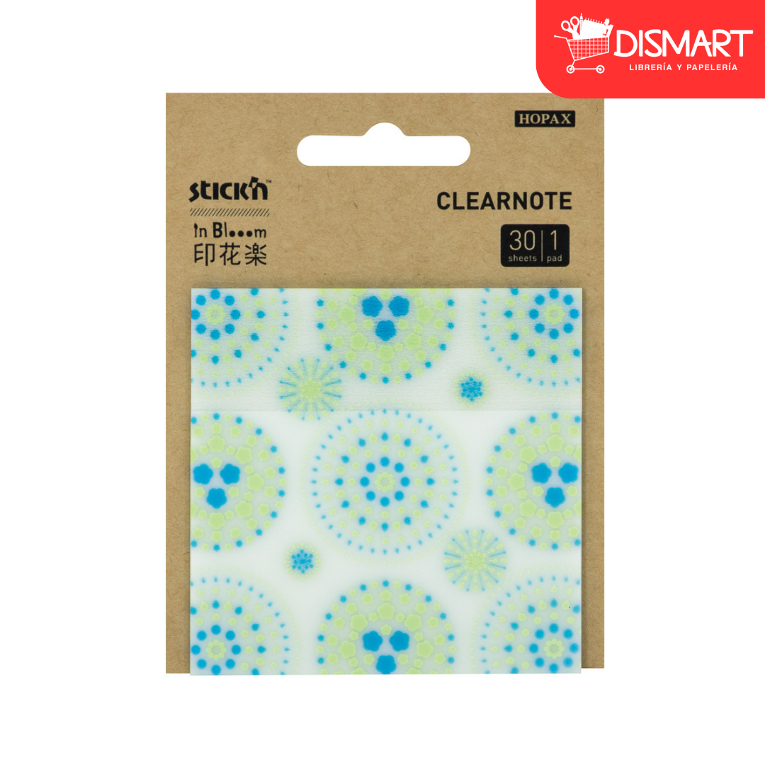 Block stickn 28042 3x3" clearnote diseños