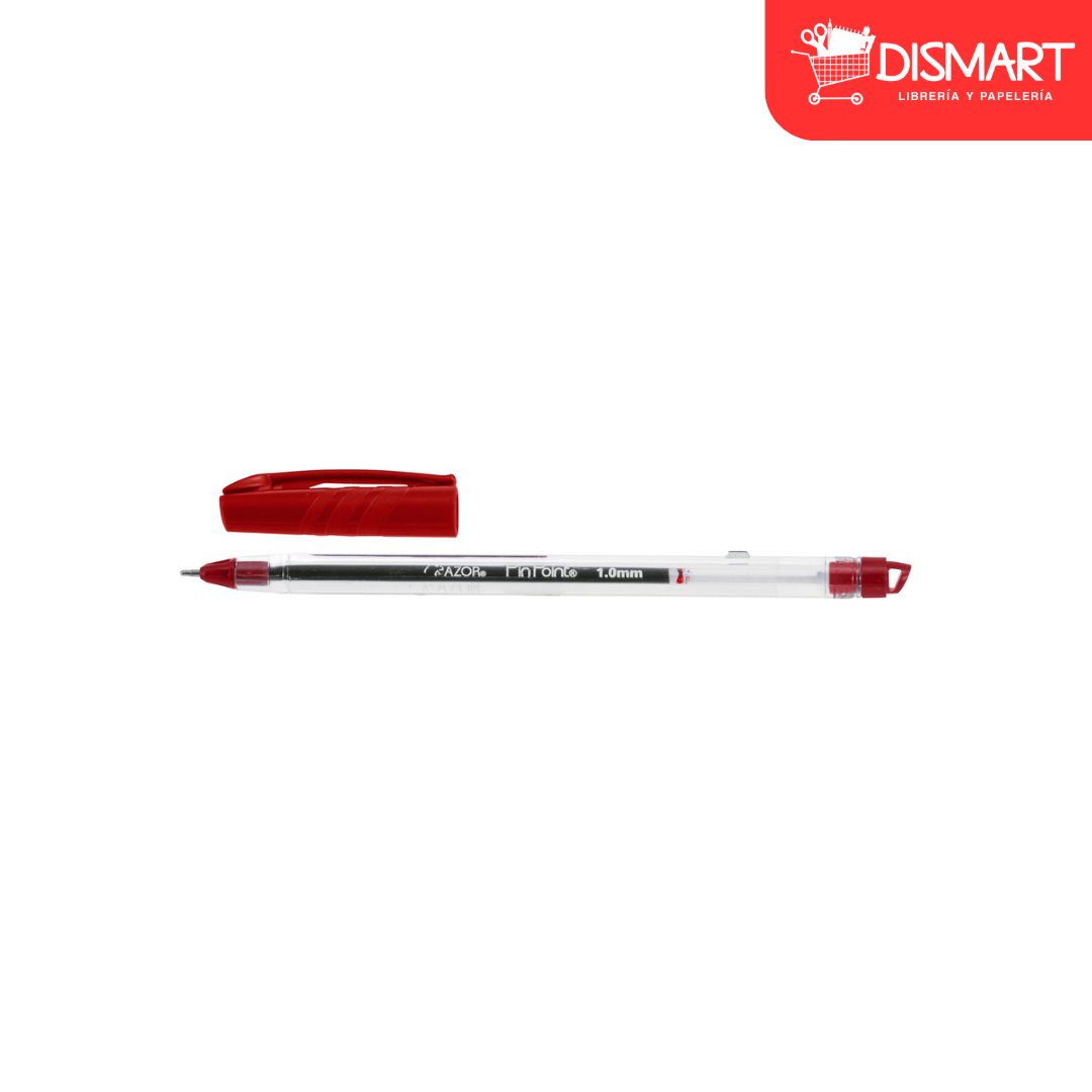 Boligrafo azor 6830ro mediano 1.0mm rojo