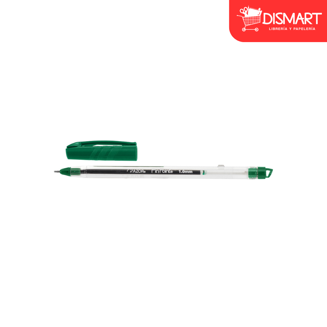 Boligrafo azor 6830ve mediano 1.0mm verde