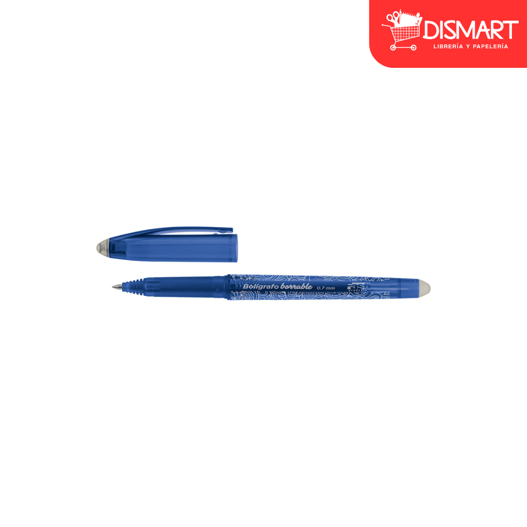 Boligrafo fast borrable 0.7mm azul