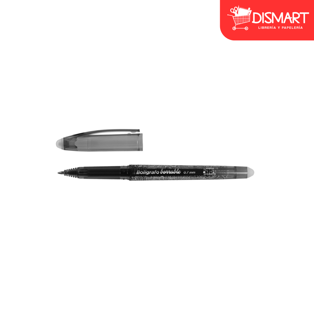 Boligrafo fast borrable 0.7mm negro