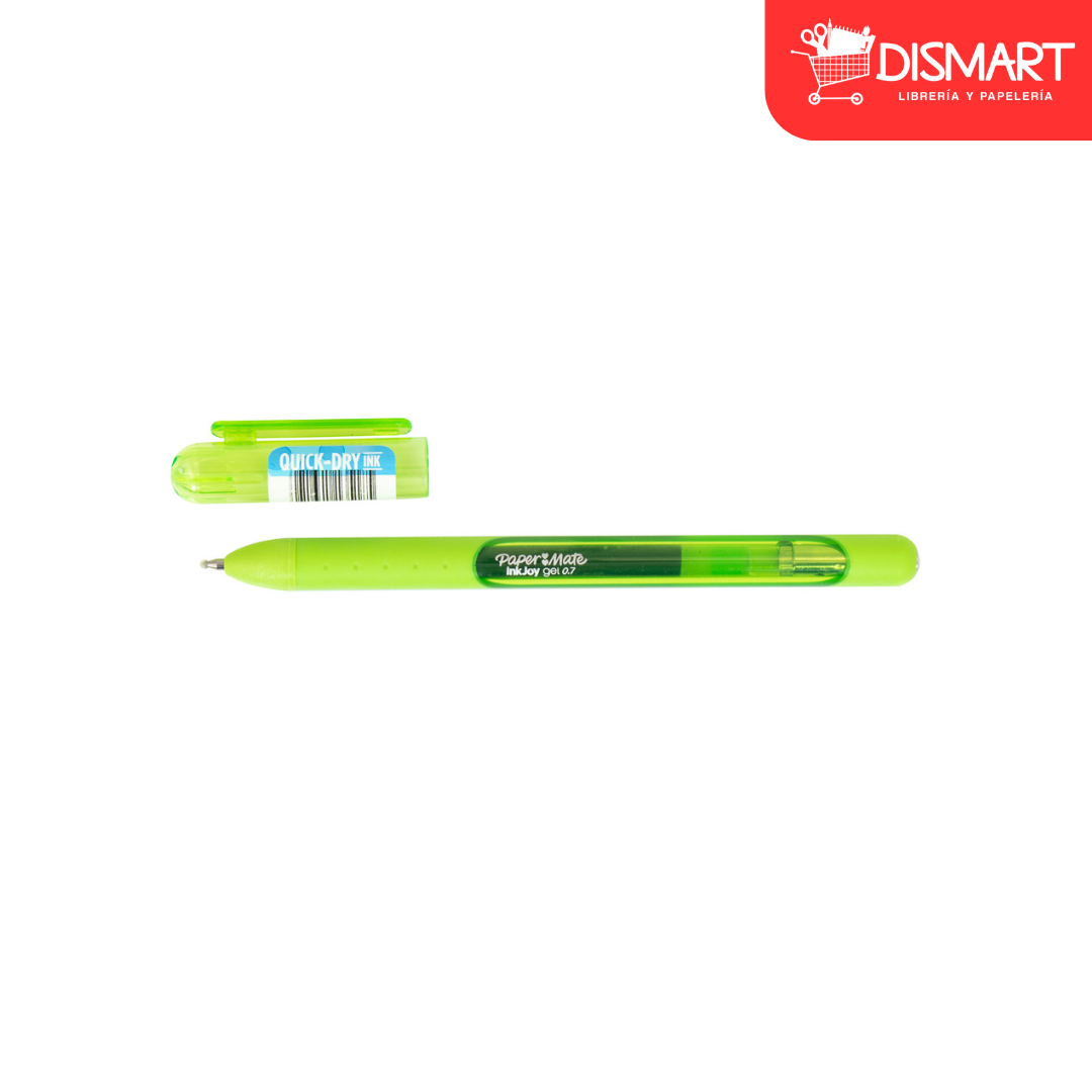 Boligrafo paper mate 2022999 gel 0.7mm verde limon