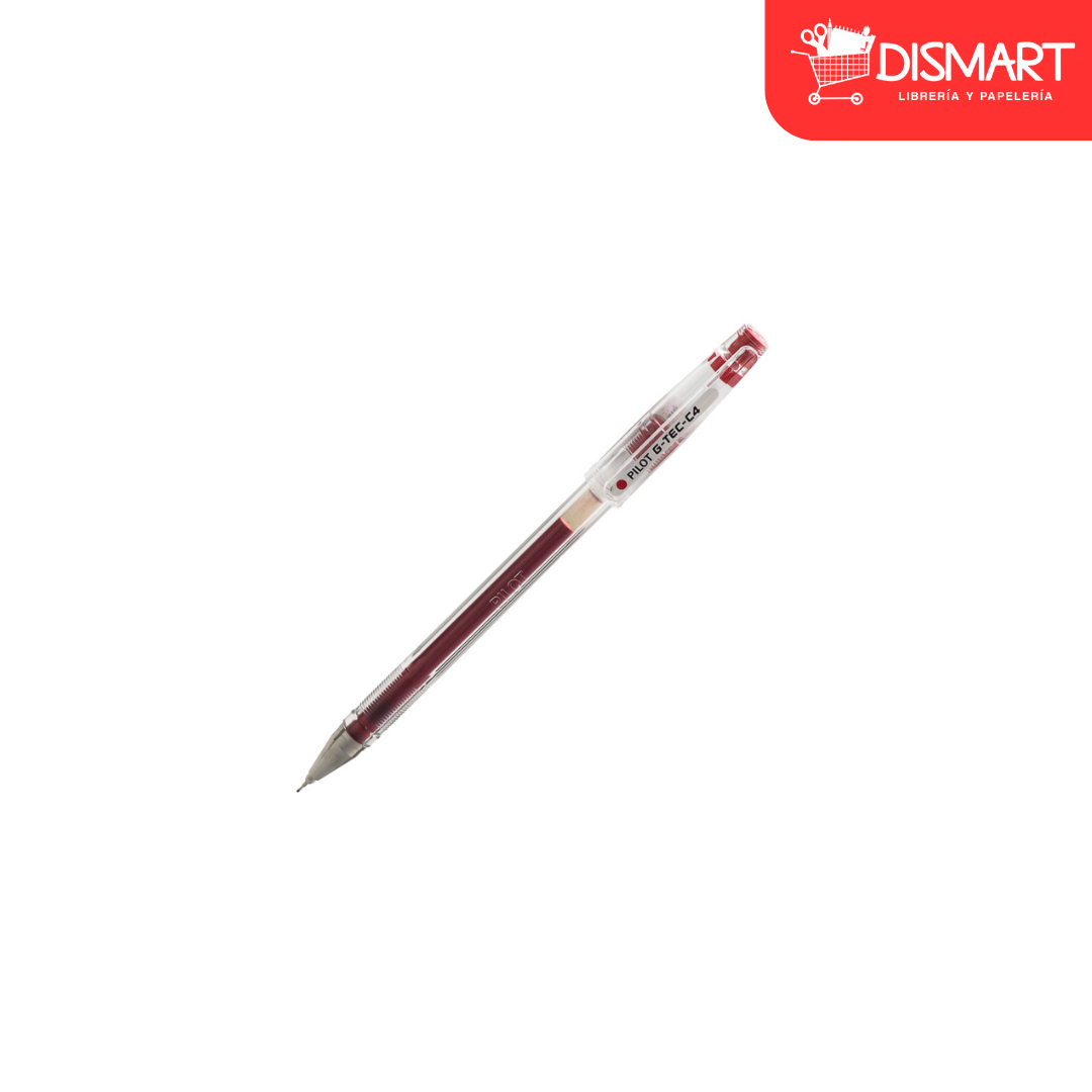 Boligrafo pilot bl-g-tec-c4 gel 0.4mm rojo