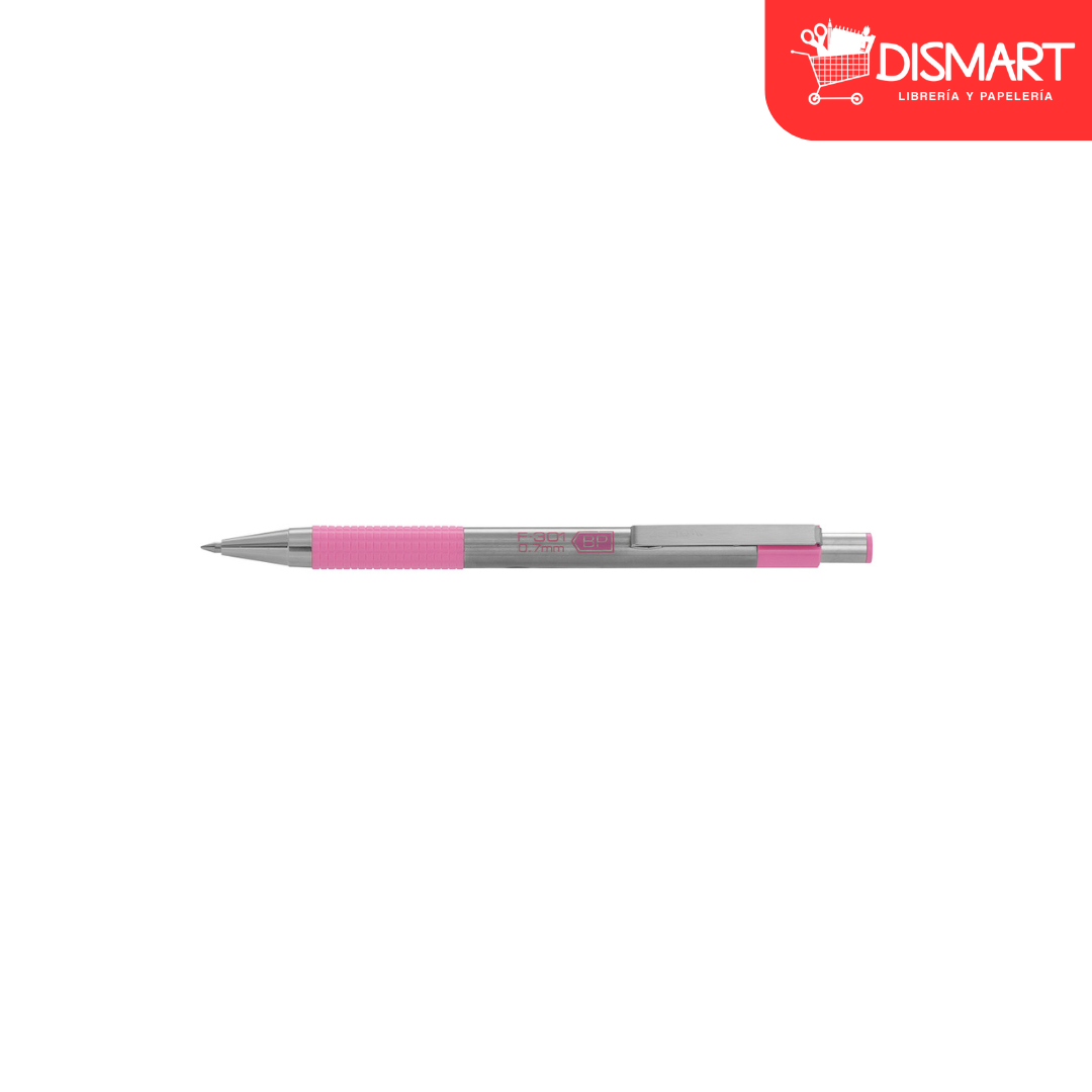 Boligrafo zebra f-301 0.7mm rosado