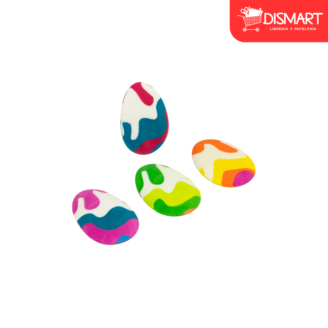 Borrador fast yl16006 ovalado arcoiris