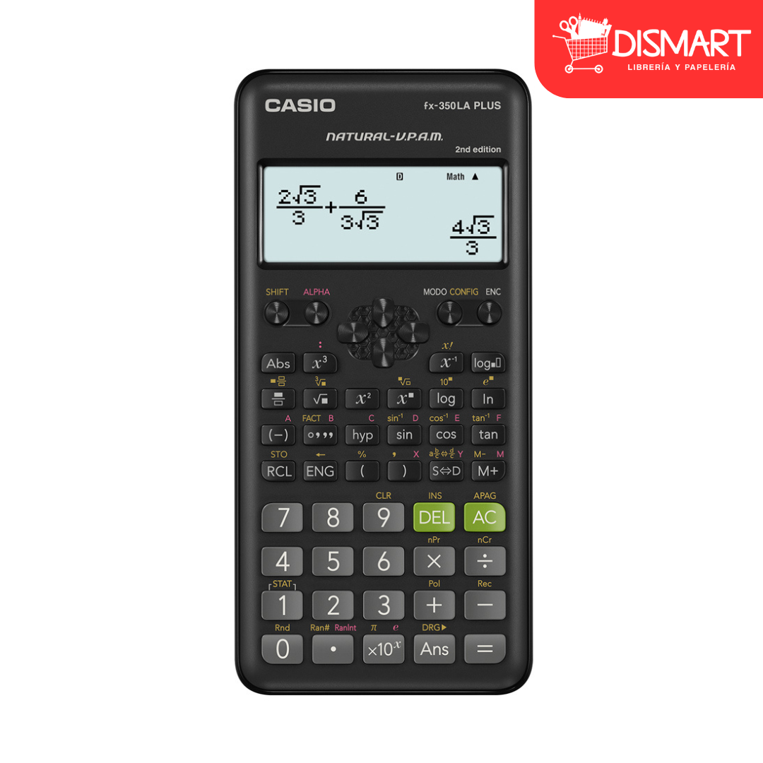 Calculadora cientifica casio fx-350la plus-2 252 funciones