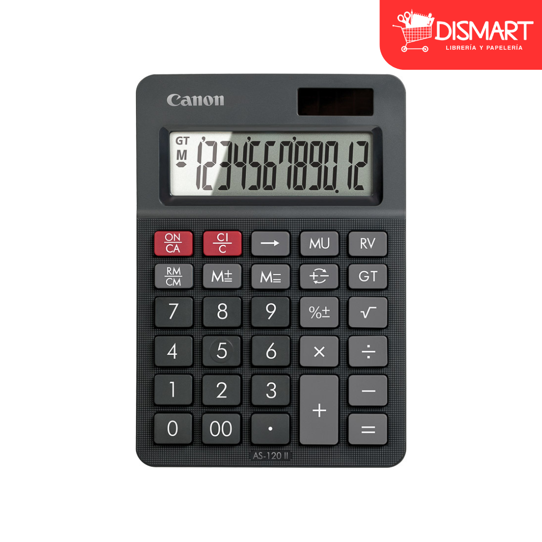 Calculadora de escritorio canon as-120 12 dig