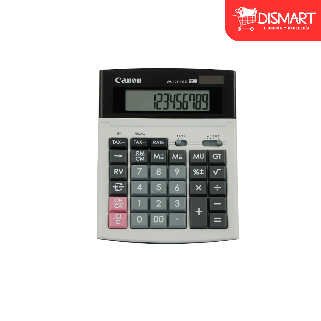Calculadora de escritorio canon ws-1210hi ii 12 dig