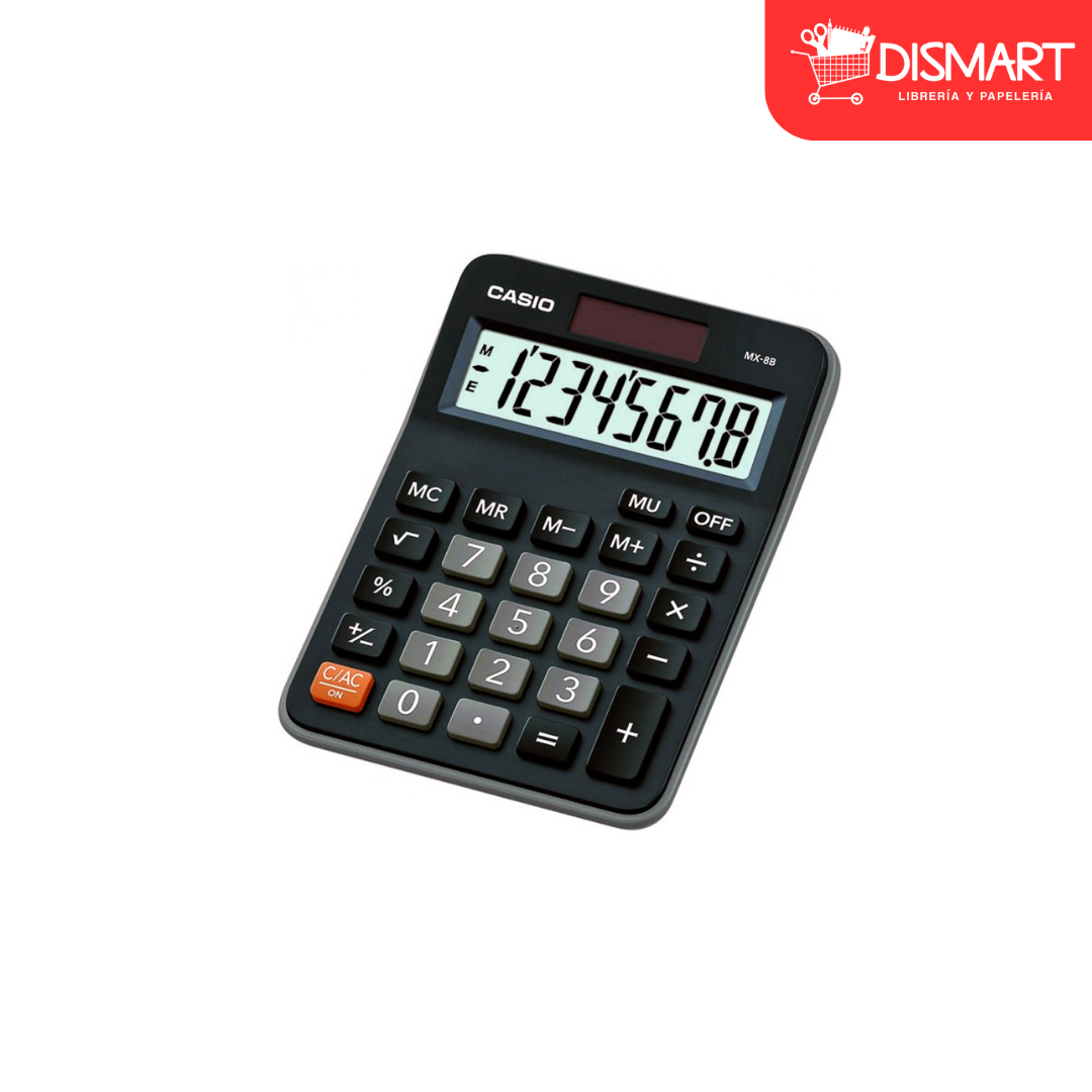 Calculadora de escritorio casio mx-8b-w-dc 8 digitos