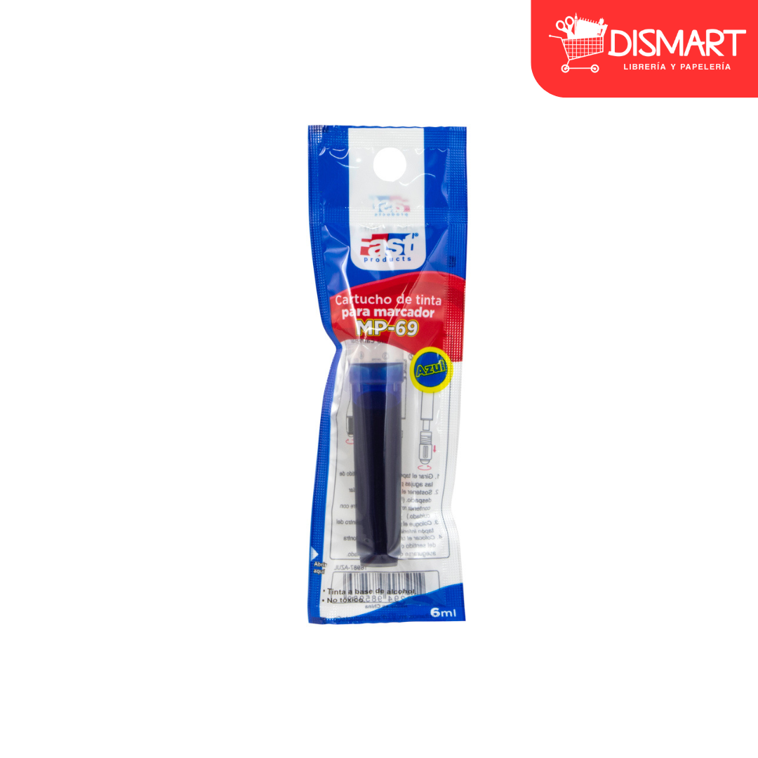 Cartucho de tinta fast 6ml azul