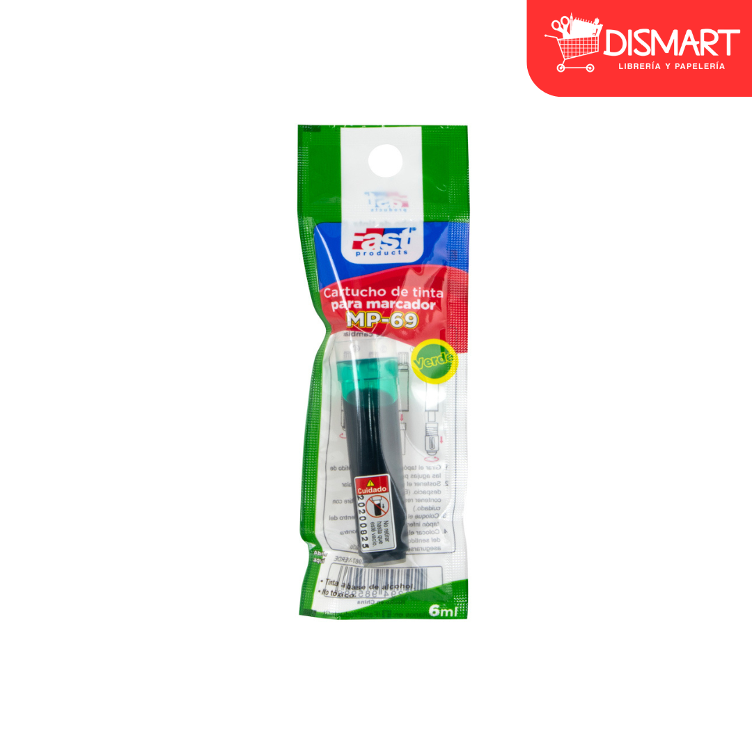 Cartucho de tinta fast 6ml verde