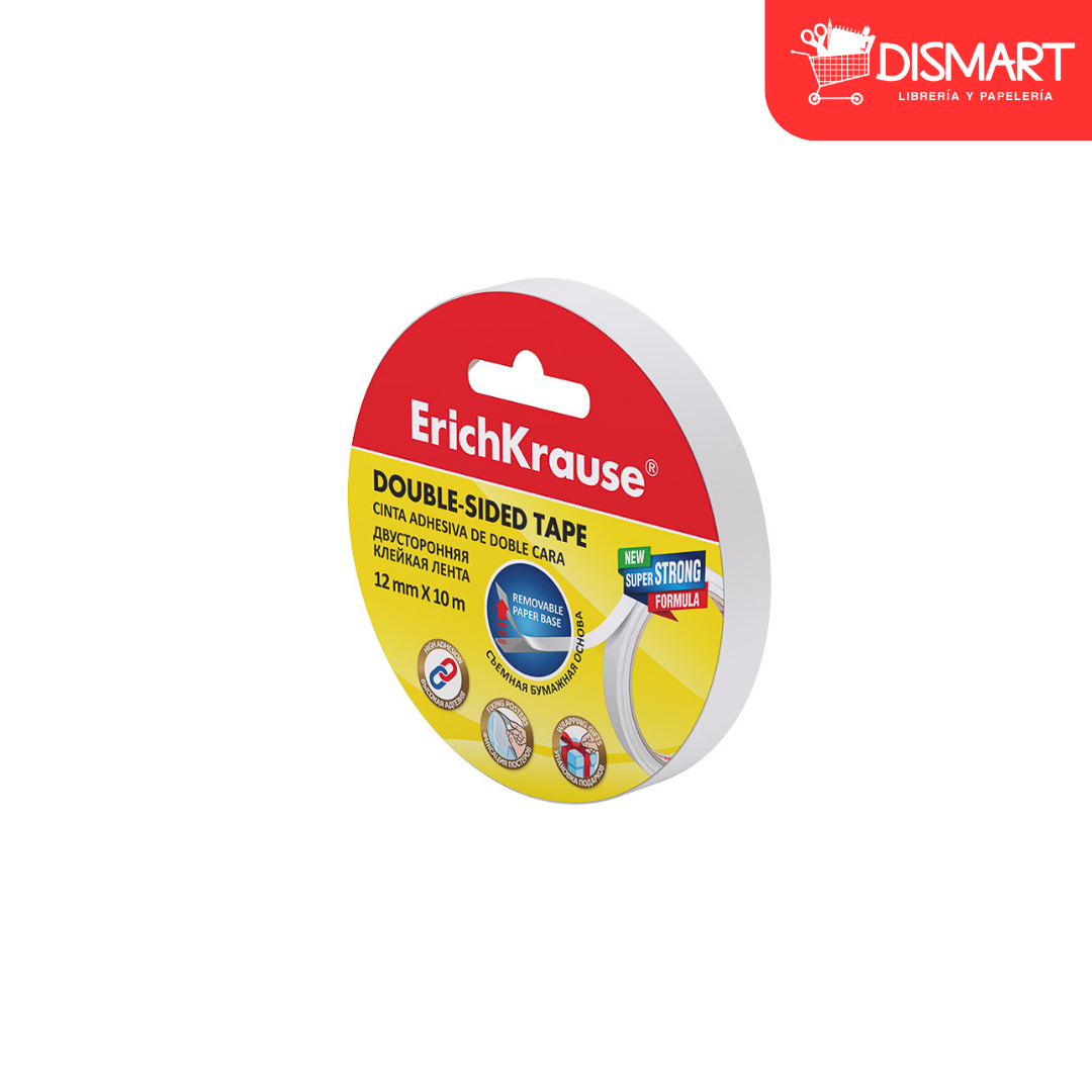 Cinta adhesiva erich krause doble adhesivo 19447 12mmx10m