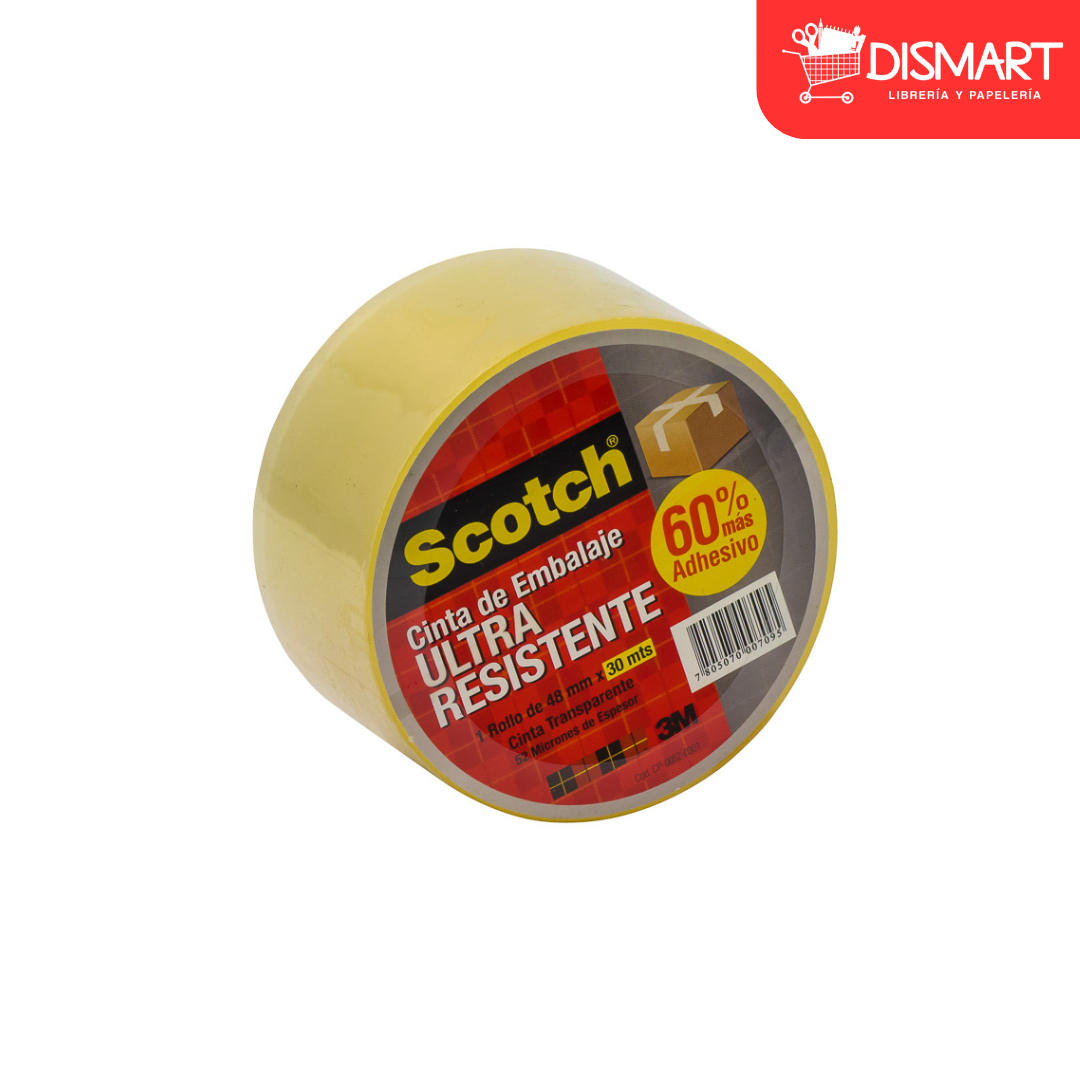 Cinta para empaque 3m ultra resistente 2"x33yds transp