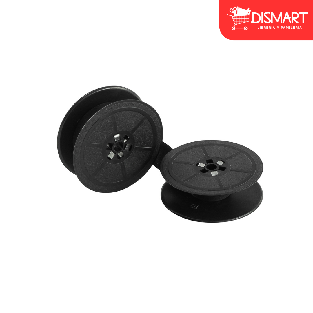 Cinta para maquina fast doble carrete negro fijo