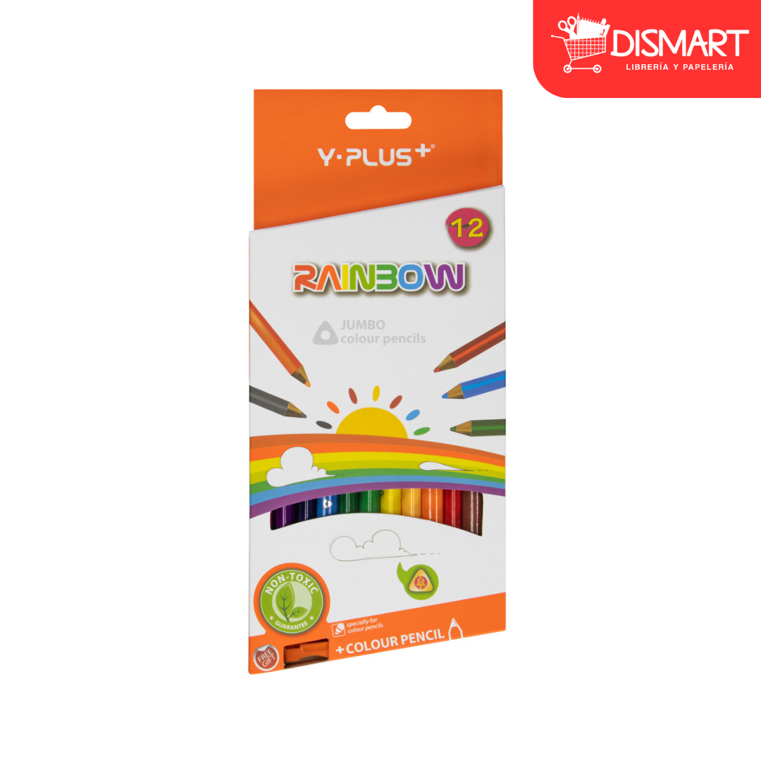 Crayon de madera y-plus pc1211 12col jumbo