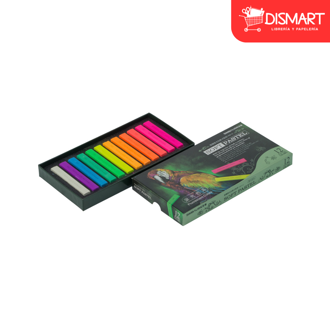 Crayon pastel simbalion sp12f seco 12 col neon