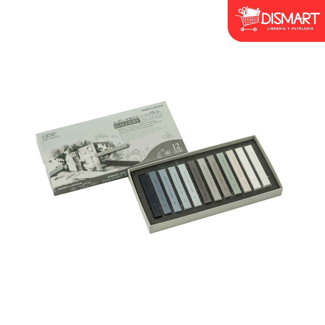 Crayon pastel simbalion sp12s seco 12 col sketch