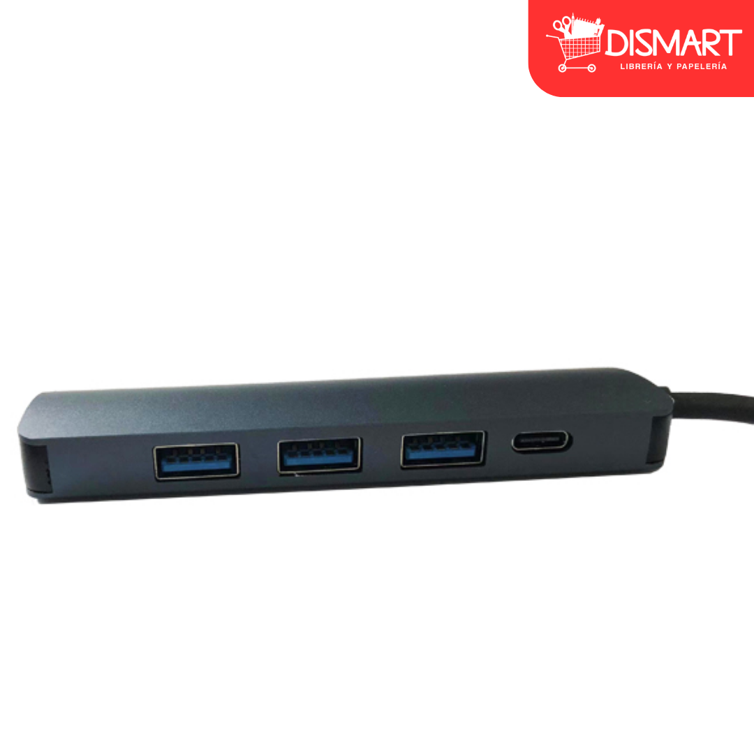 HUB 4 PUERTOS USB 3.0 HIGH SPEED ALUMINIO ETOUCH®