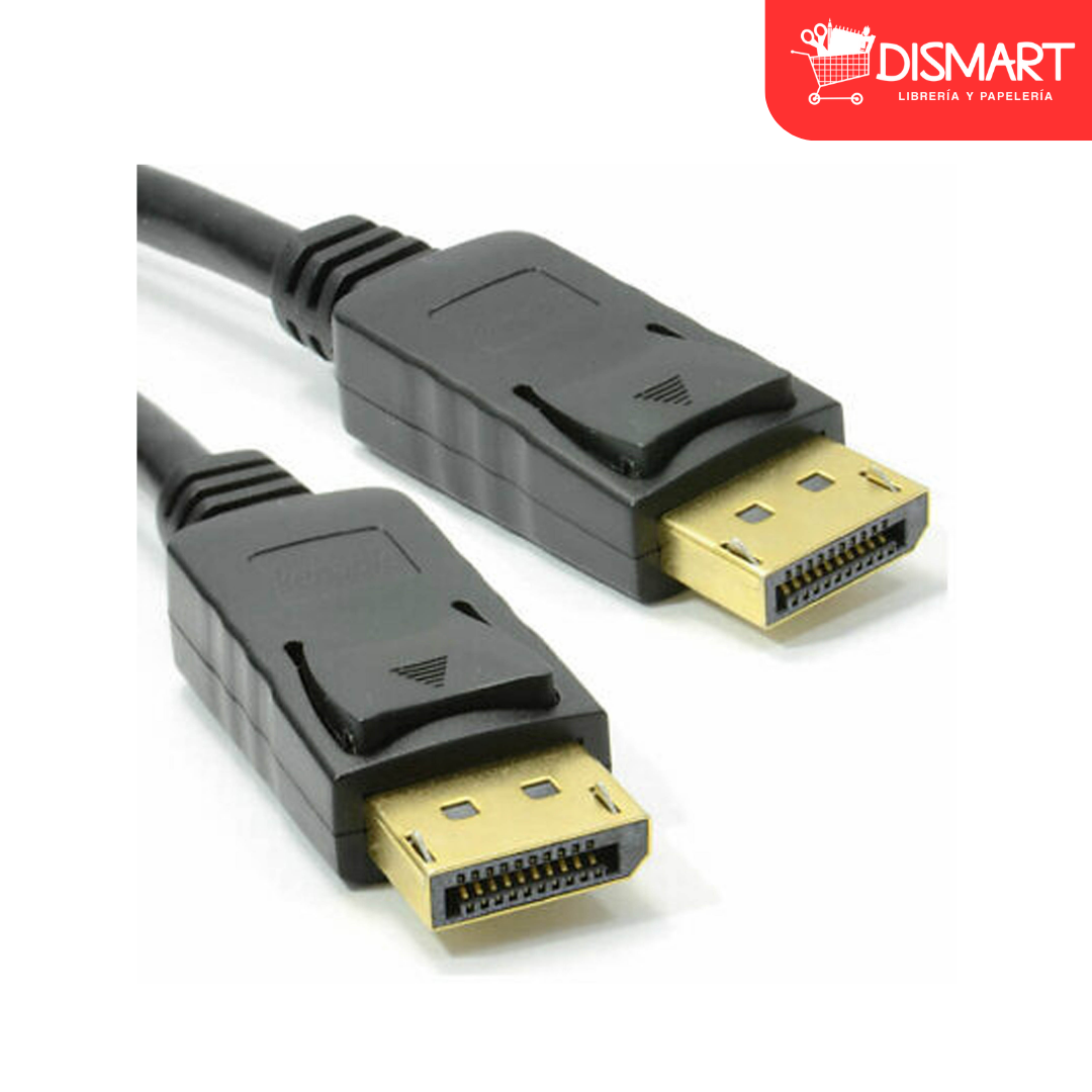 Cable Display port macho-macho de 20 pines 1.80mts 1080p Etouch®