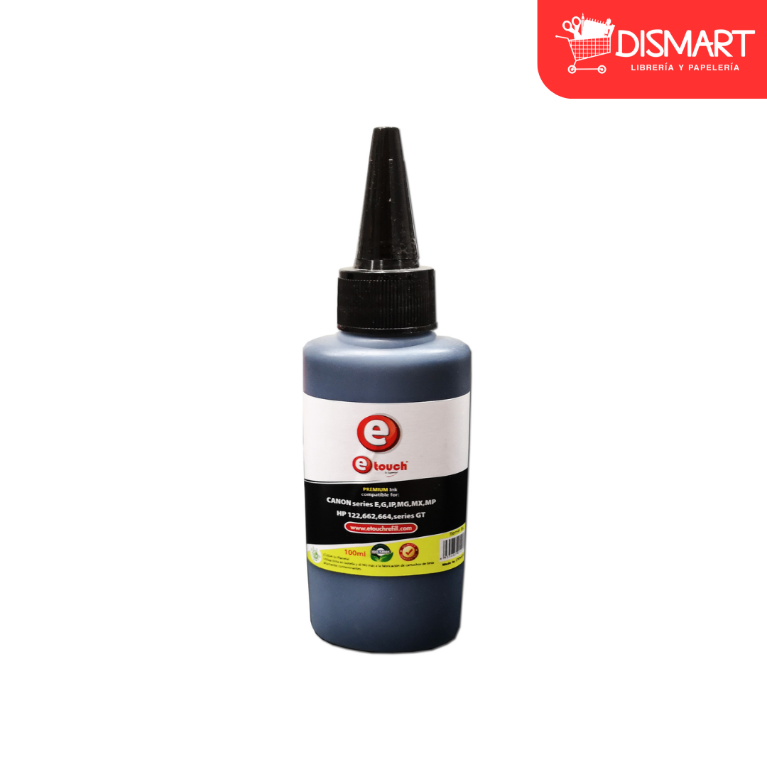 Tinta 100 ml universal canon / hp negro intenso etouch®