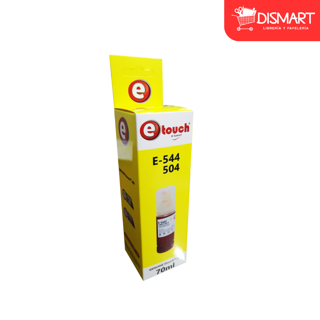 Tinta p/impresora epson 504 amarilla etouch®