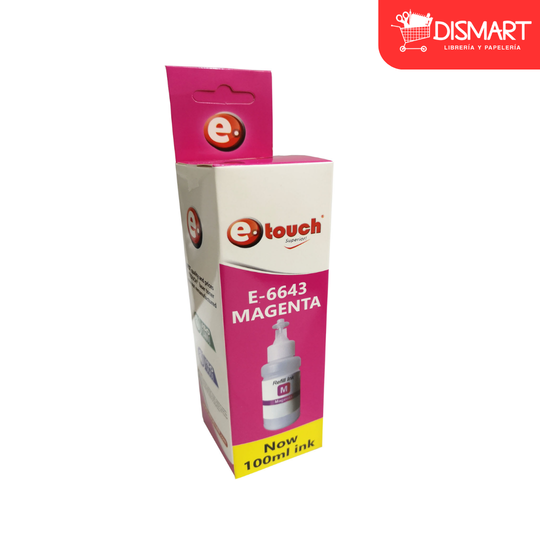 Tinta p/impresora epson ecotank genuina etouch® series l #664 magenta
