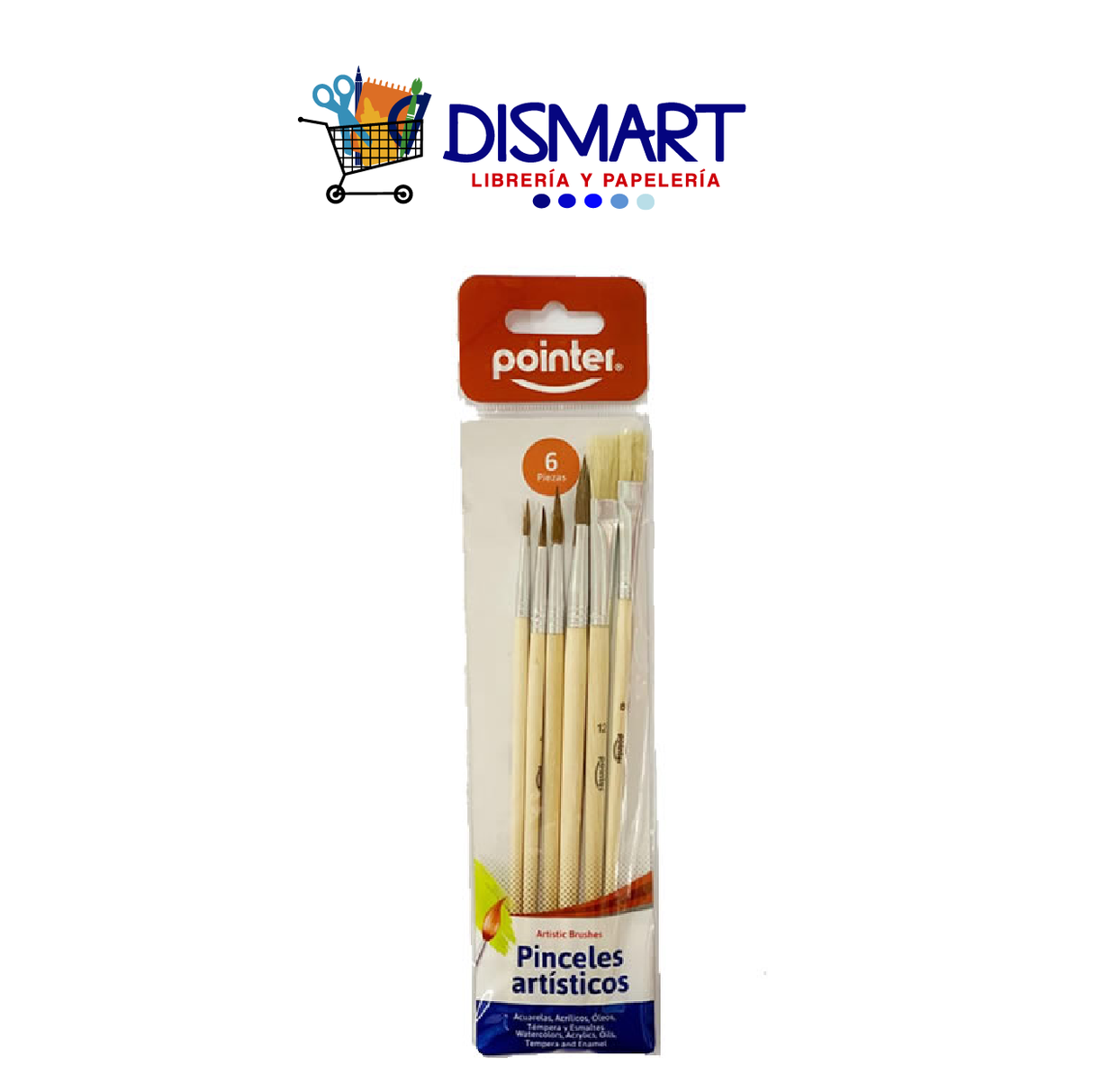 Pincel Artístico Set 6u Pointer