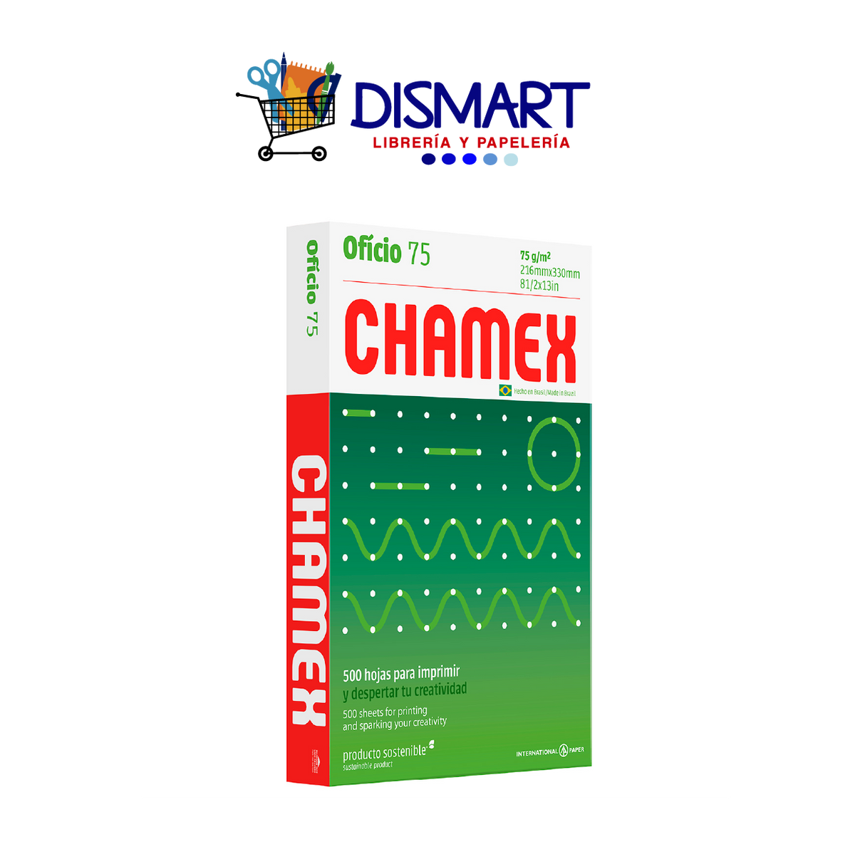 Papel Bond 75gr Oficio 500H Chamex