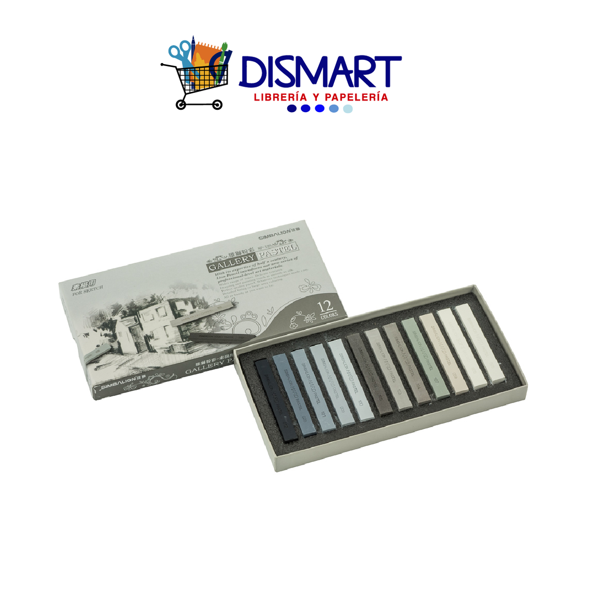 Crayón Pastel Seco 12c Sketch Simbalion