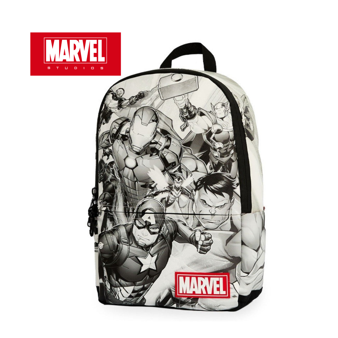 MOCHILA MOOVING MARVEL GREY